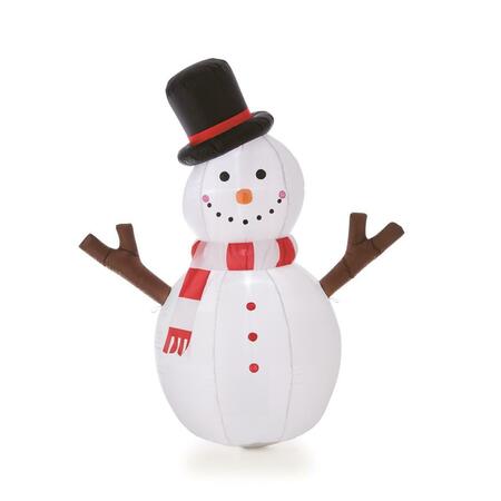 MAQUINA 4 ft. Inflatable Tree Hand Snowman MA3552308